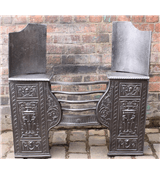 Late Georgian Cast Iron Hob Grate from the Caroon Foundry