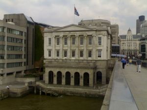 The Worshipful Company of Fishmongers, whose hall is pictured, ranks fourth in the order of precedence of 1515.