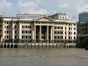 Vinters' Hall is the home of the Worshipful Company of Vintners, 11th in the order of precedence.