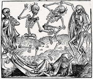 Dance of Death (1493) by Michael Wolgemut, from the Liber chronicarum by Hartmann Schedel