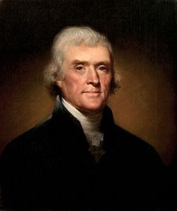 Portrait of Thomas Jefferson Rembrandt Peale 1800