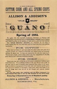 1884 Advertisement for Guano - Public Domain 