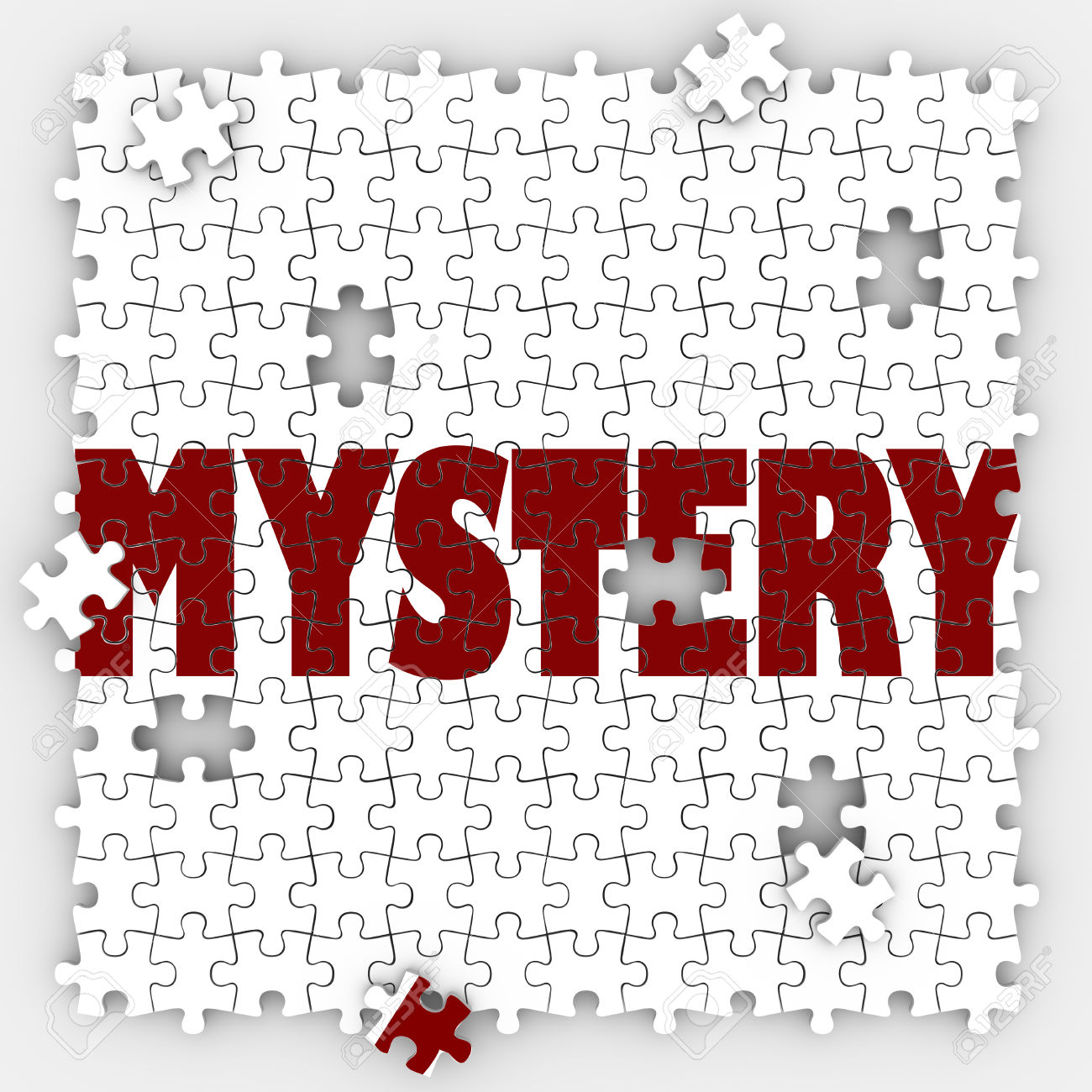 Mystery Puzzle Pieces Hole Unknown Uncertainty Guessing Solved S