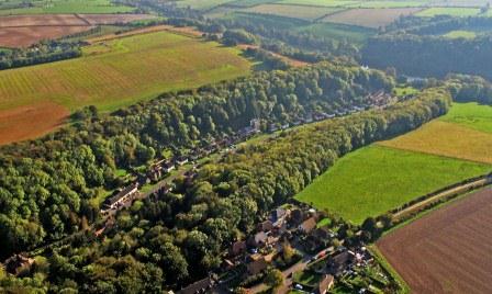 Aerial view of Milton Abbas from north.jpg